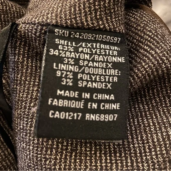 LE CHATEAU Vintage Midi Skirt Brown Leather Belt Design Lined Preppy Corpcore - Picture 11 of 13